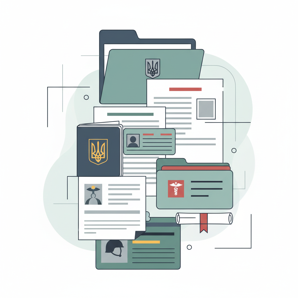 Основний перелік документів — иллюстрация к статье «які документи потрібно щоб стати на військовий облік»
