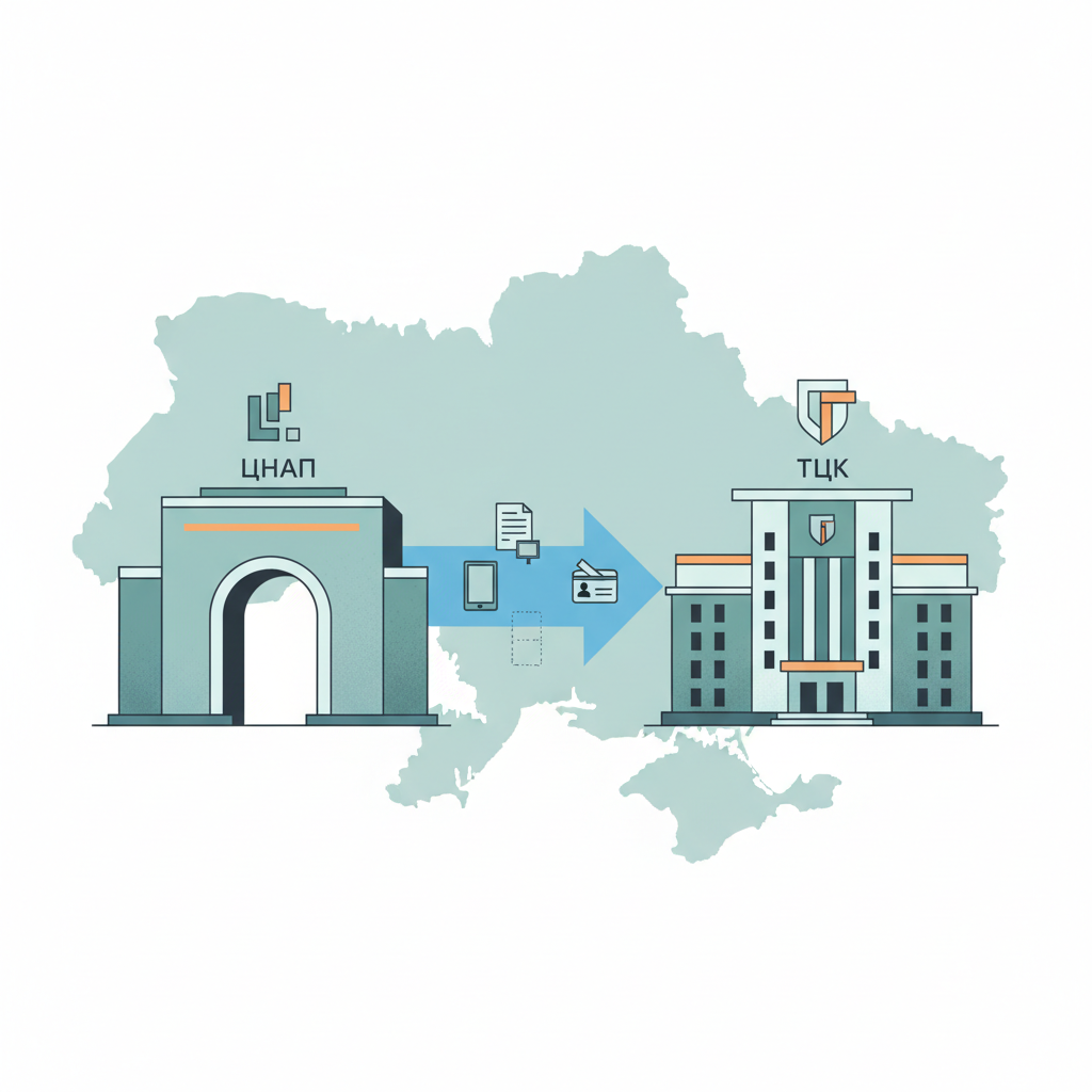 Що таке ЦНАП і як він пов'язаний з ТЦК — иллюстрация к статье «як оновити дані в тцк через цнап»