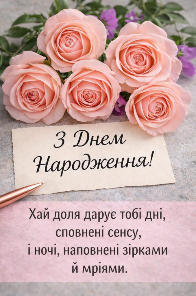 З днем народження жінці мудрі привітання