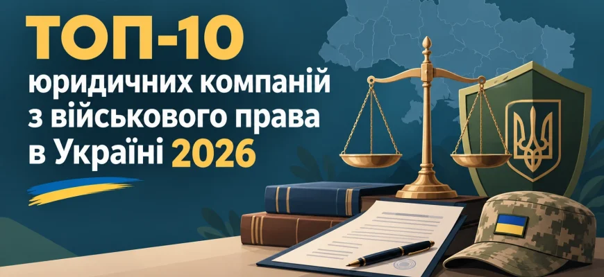 ТОП-10 юридичних компаній з військового права в Україні 2026: де отримати допомогу щодо мобілізації